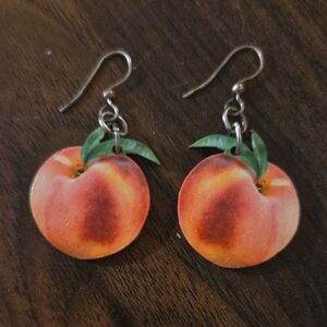 Peach Design Earrings